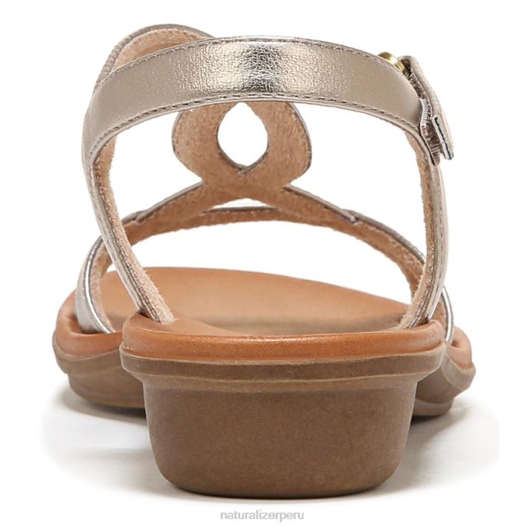 mujer Naturalizer cálido plateado sintético sandalia soul solo RTZ4T565