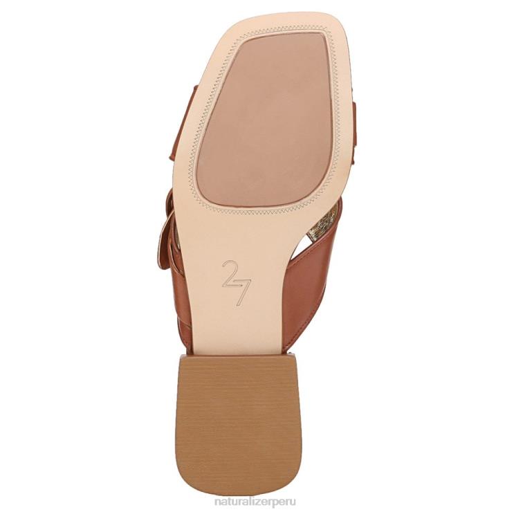 mujer Naturalizer cuero marrón té inglés sandalia 27 edit naia RTZ4T229
