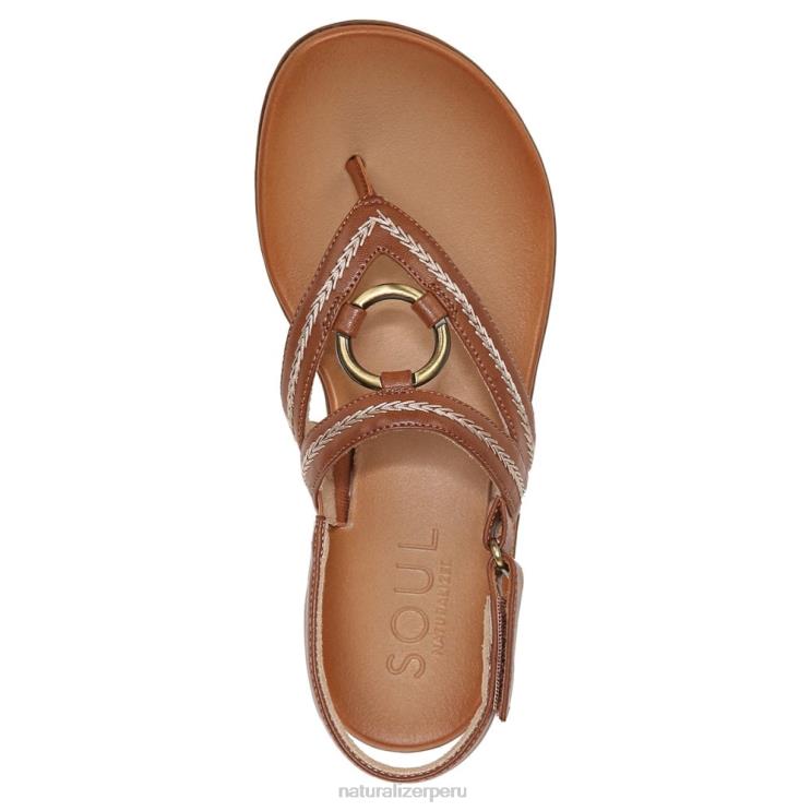 mujer Naturalizer marrón caramelo sintético sandalia soul soleada RTZ4T557