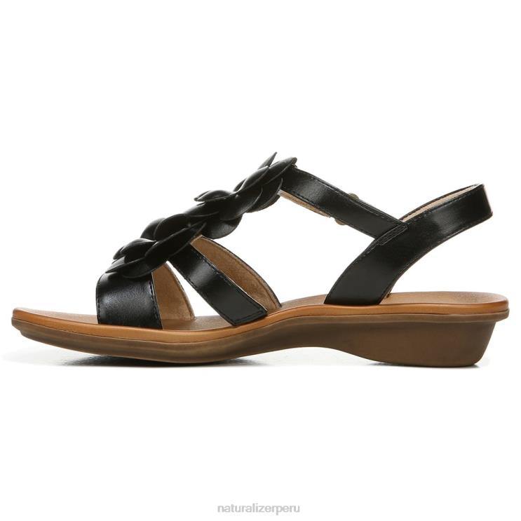 mujer Naturalizer negro hecho a mano sandalia soul sing 2 RTZ4T387