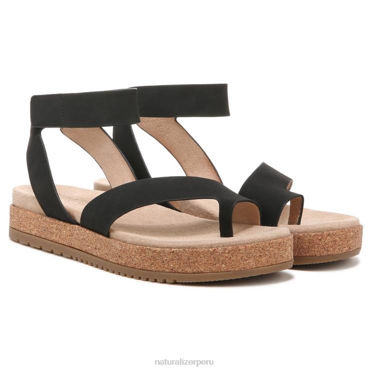 mujer Naturalizer nubuck sintético negro sandalia alma divina RTZ4T521