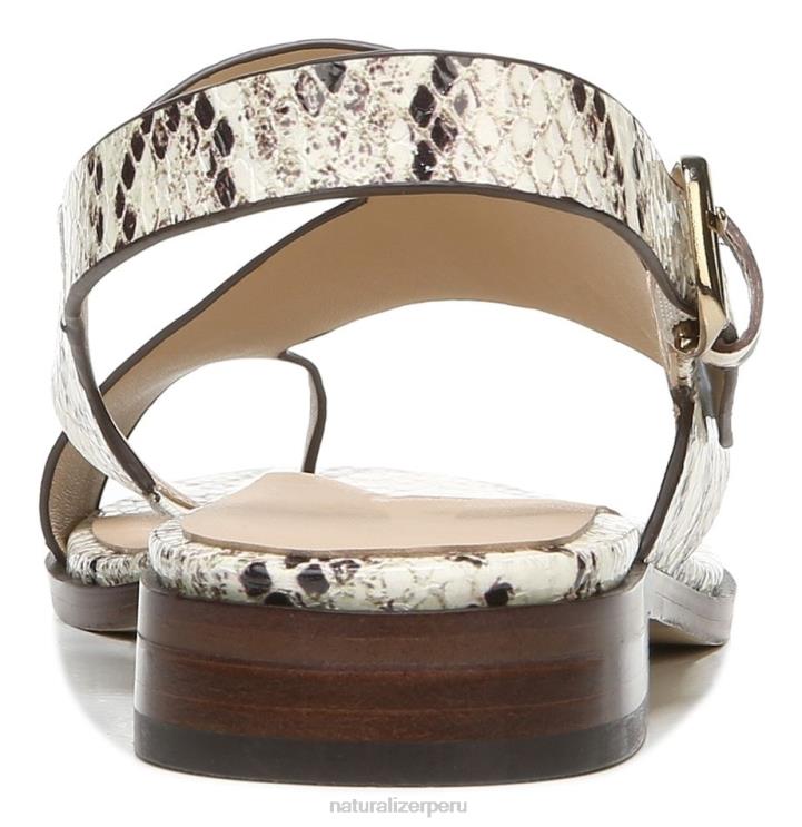 mujer Naturalizer piel de cobra marfil 27 editar sandalia eris RTZ4T611