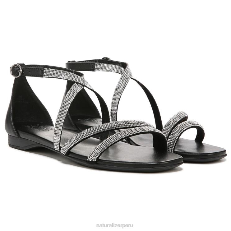 mujer Naturalizer tela negra sandalia sicilia RTZ4T378