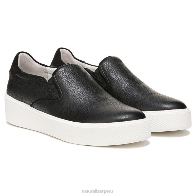 mujer Naturalizer cuero negro zapatillas sin cordones marianne 2.0 RTZ4T353