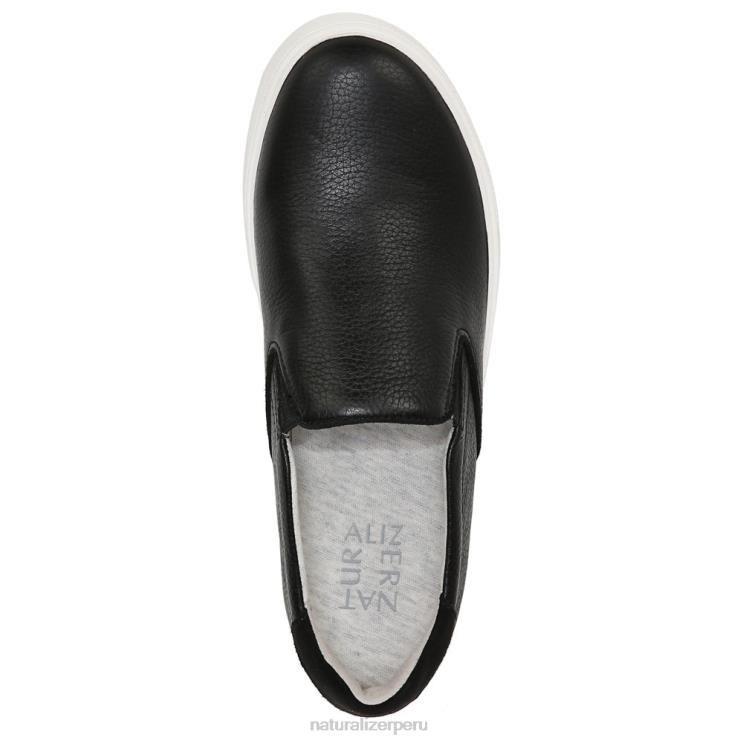 mujer Naturalizer cuero negro zapatillas sin cordones marianne 2.0 RTZ4T353