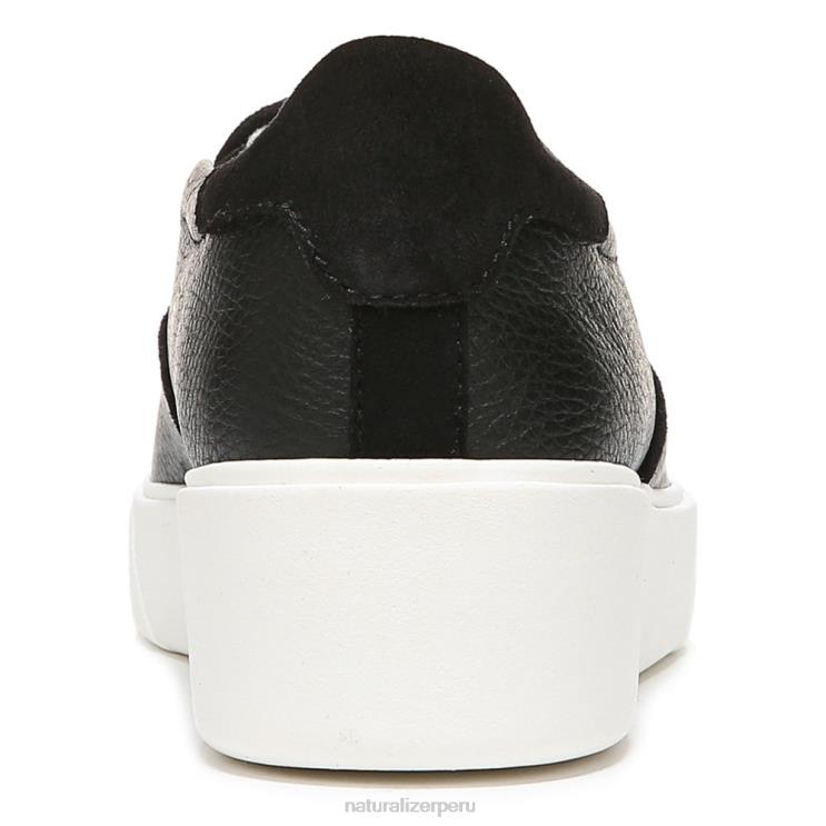 mujer Naturalizer cuero negro zapatillas sin cordones marianne 2.0 RTZ4T353