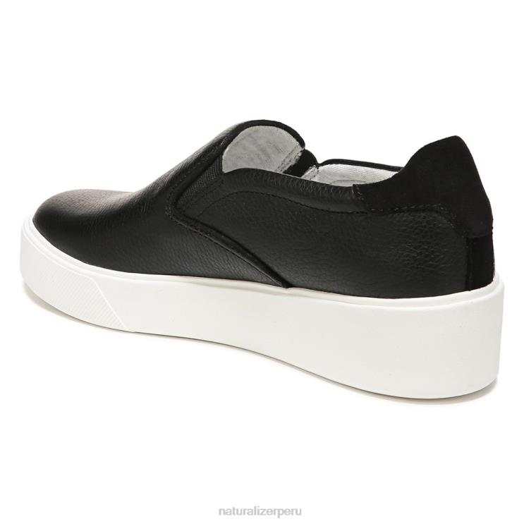 mujer Naturalizer cuero negro zapatillas sin cordones marianne 2.0 RTZ4T353