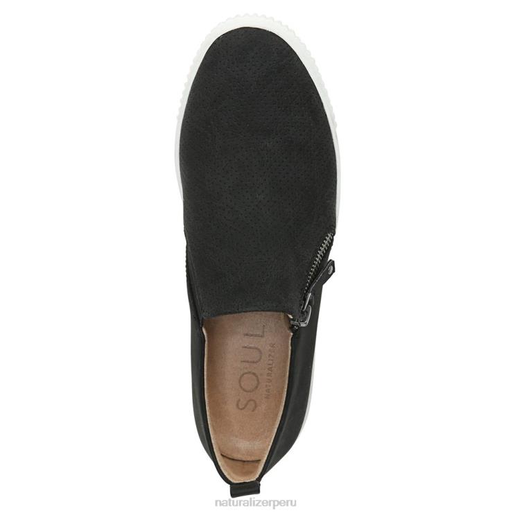 mujer Naturalizer sintético negro Zapatillas sin cordones Soul Turner RTZ4T419