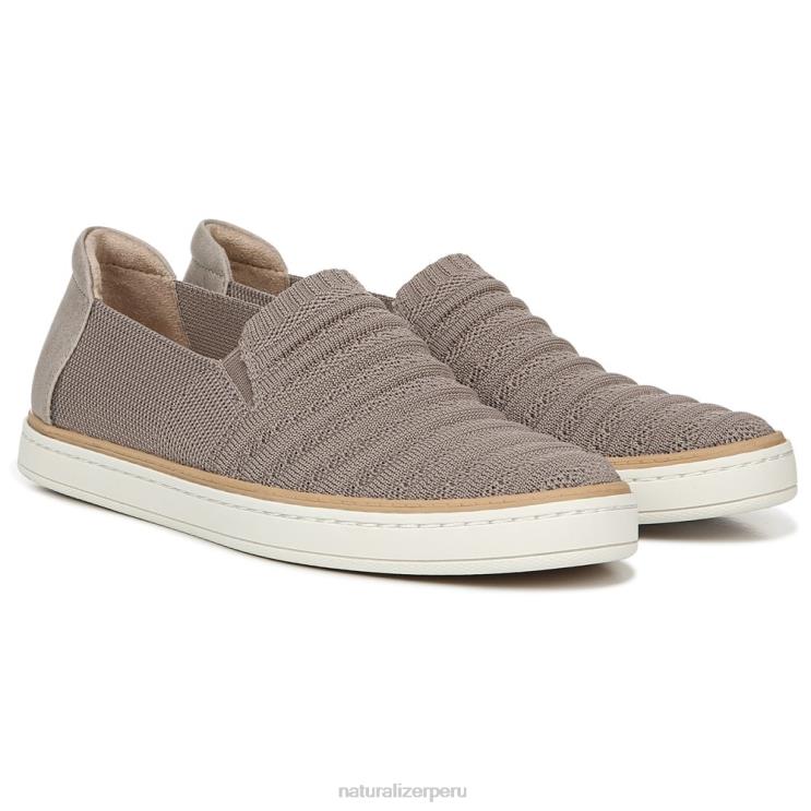 mujer Naturalizer tela de punto gris zapatillas sin cordones soul kemper RTZ4T331