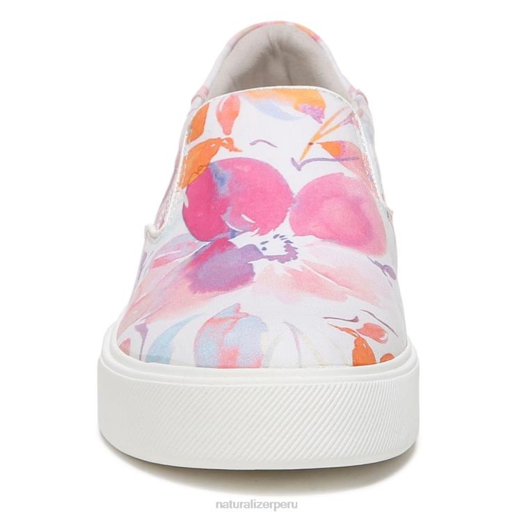 mujer Naturalizer tela floral blanca/rosa zapatillas sin cordones marianne 2.0 RTZ4T354