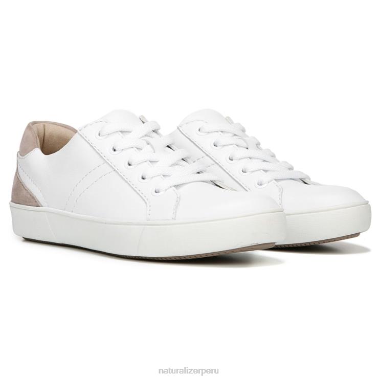 mujer Naturalizer cuero blanco zapatilla morrison RTZ4T233