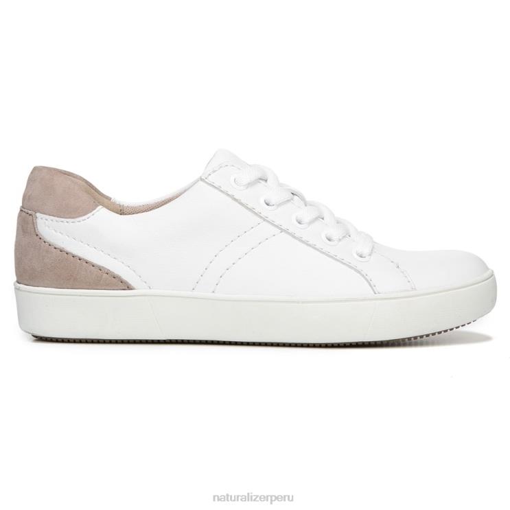 mujer Naturalizer cuero blanco zapatilla morrison RTZ4T233
