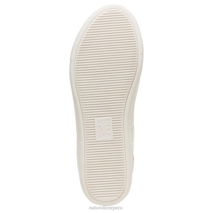 mujer Naturalizer cuero floral blanco/rosa zapatilla morrison RTZ4T235