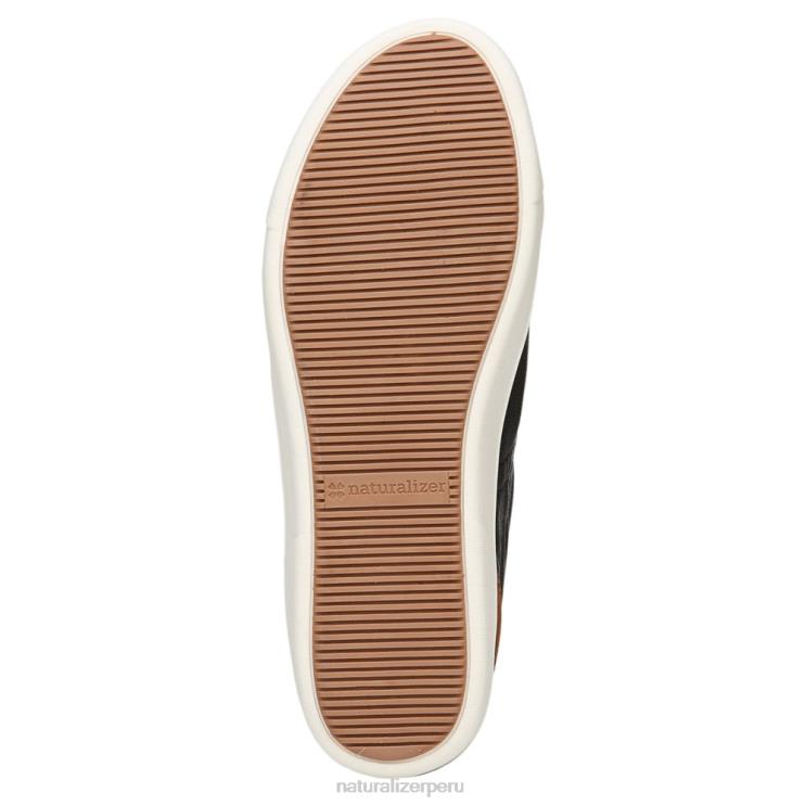 mujer Naturalizer cuero negro zapatilla morrison RTZ4T232