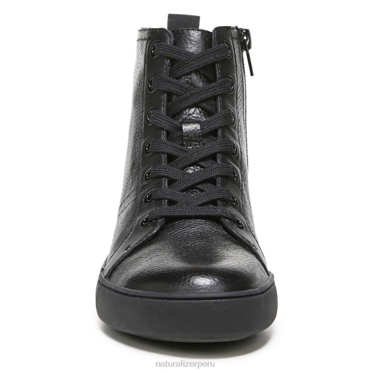 mujer Naturalizer cuero negro zapatillas altas morrison RTZ4T287