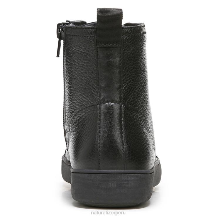 mujer Naturalizer cuero negro zapatillas altas morrison RTZ4T287