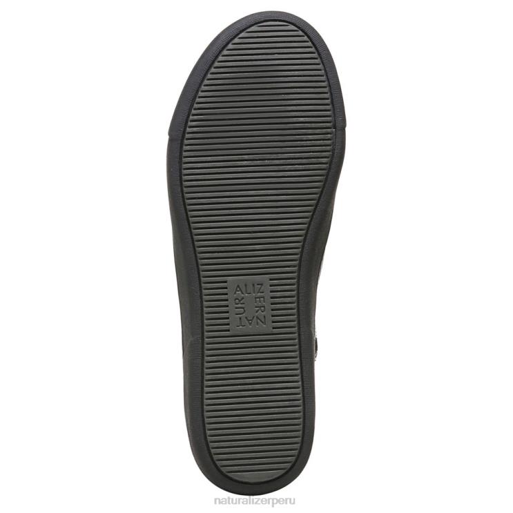 mujer Naturalizer cuero negro zapatillas altas morrison RTZ4T287