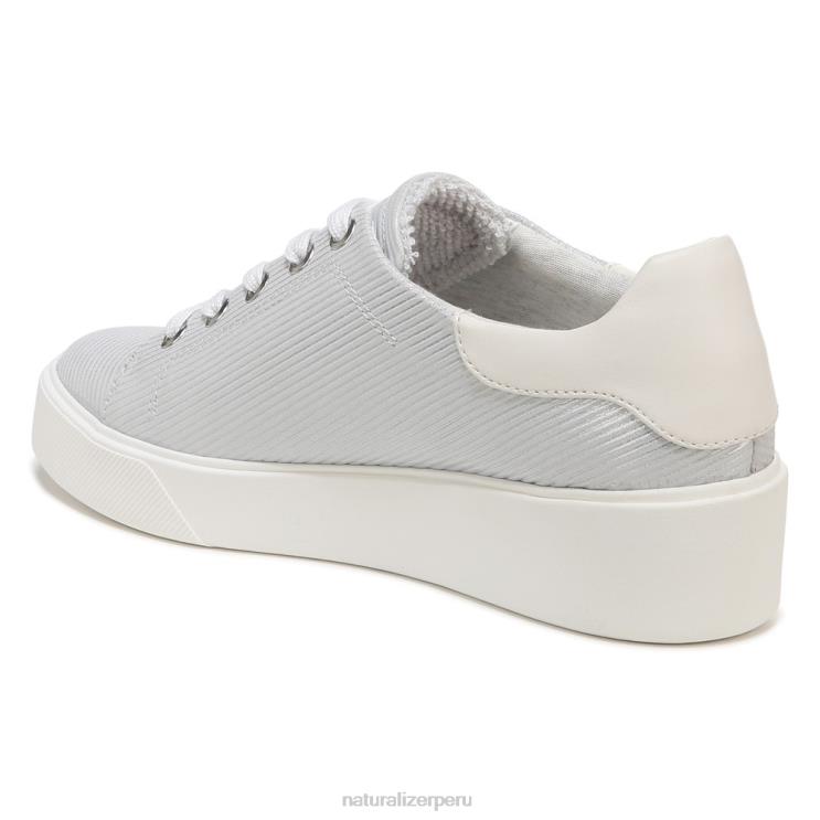 mujer Naturalizer cuero plateado tenis morrison 2.0 con cordones RTZ4T93