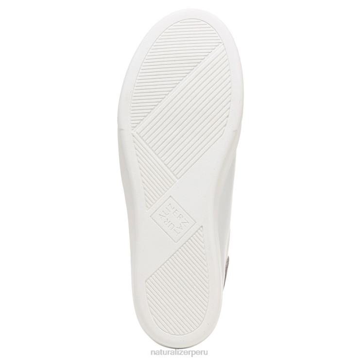 mujer Naturalizer piel blanca/tórtola tenis morrison 2.0 con cordones RTZ4T91