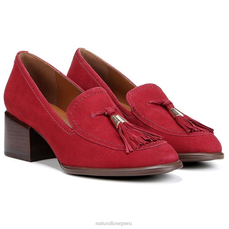 mujer Naturalizer ante rojo rubí mocasín trixie RTZ4T655