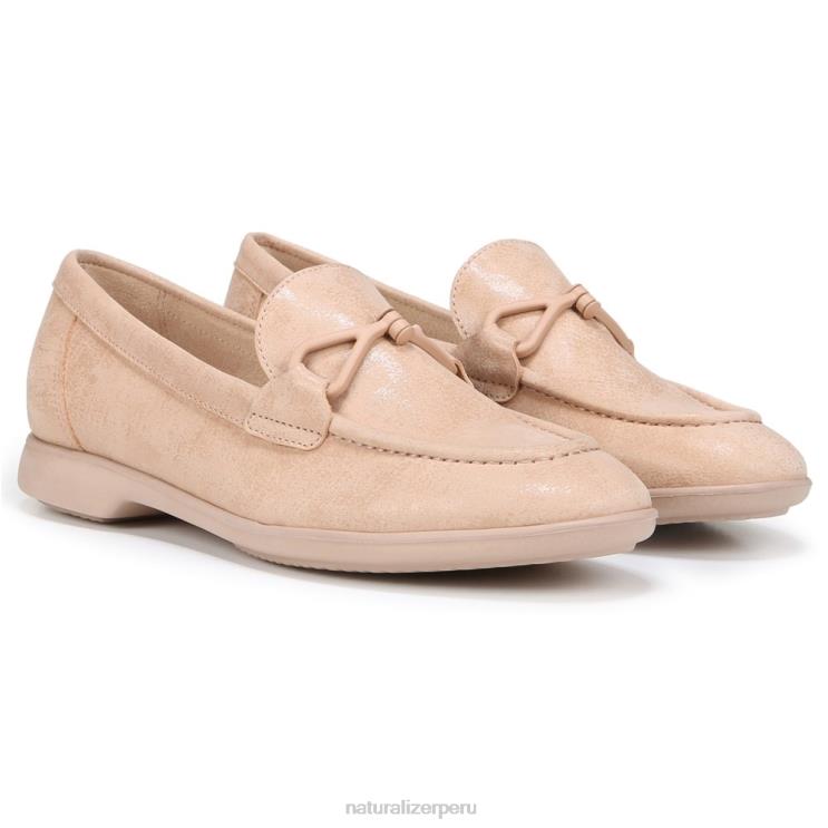 mujer Naturalizer cuero beige mocasines sin cordones Ravenna RTZ4T78
