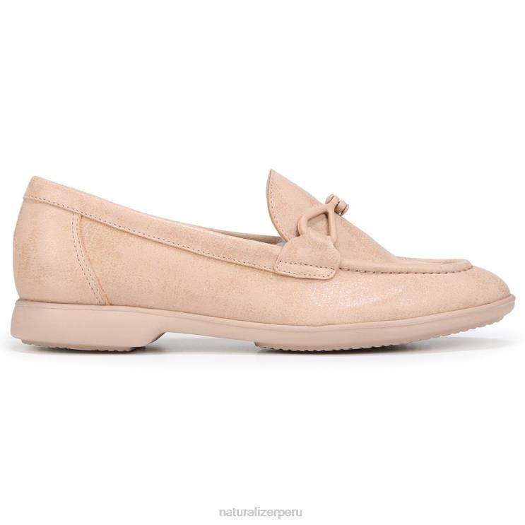mujer Naturalizer cuero beige mocasines sin cordones Ravenna RTZ4T78