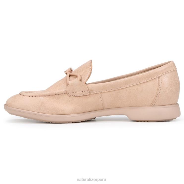 mujer Naturalizer cuero beige mocasines sin cordones Ravenna RTZ4T78