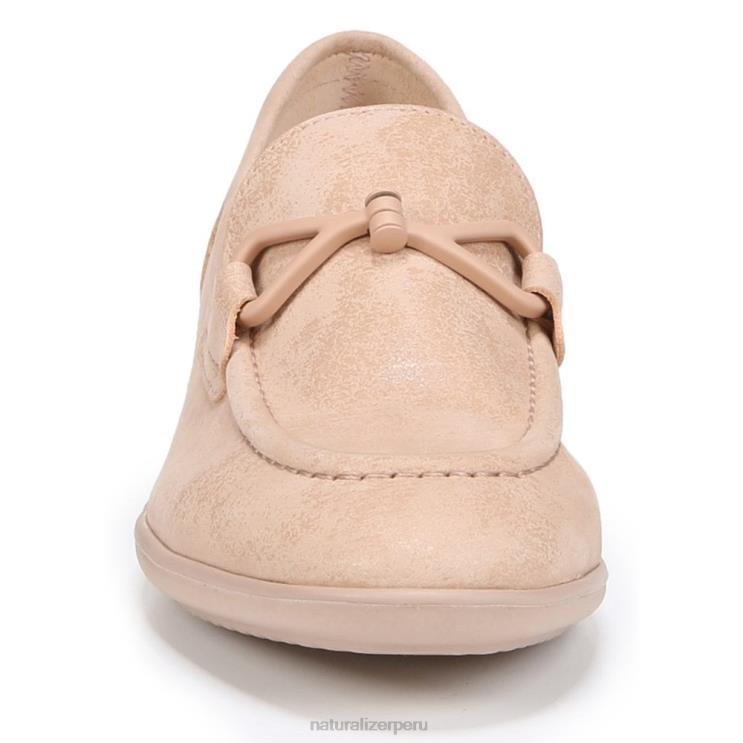 mujer Naturalizer cuero beige mocasines sin cordones Ravenna RTZ4T78