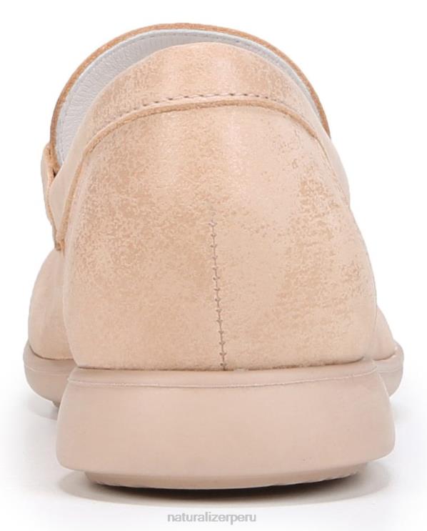 mujer Naturalizer cuero beige mocasines sin cordones Ravenna RTZ4T78