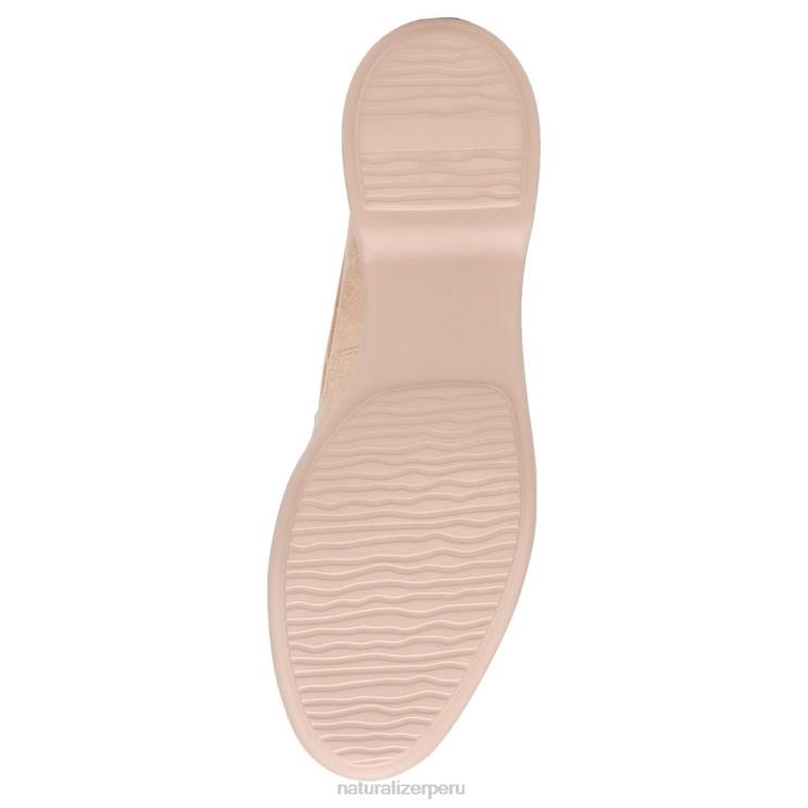 mujer Naturalizer cuero beige mocasines sin cordones Ravenna RTZ4T78