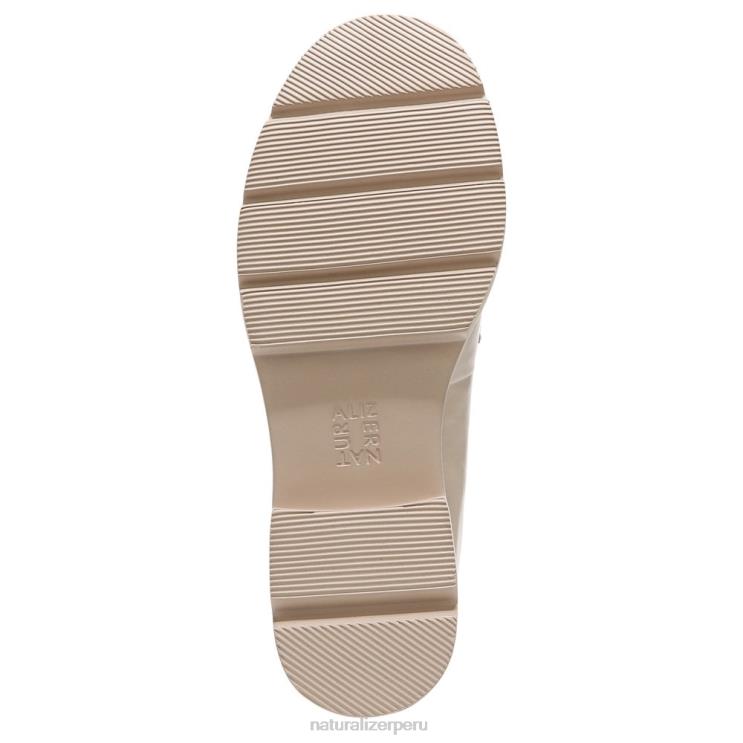 mujer Naturalizer cuero de piel de porcelana mocasines con suela dentada Darry RTZ4T166