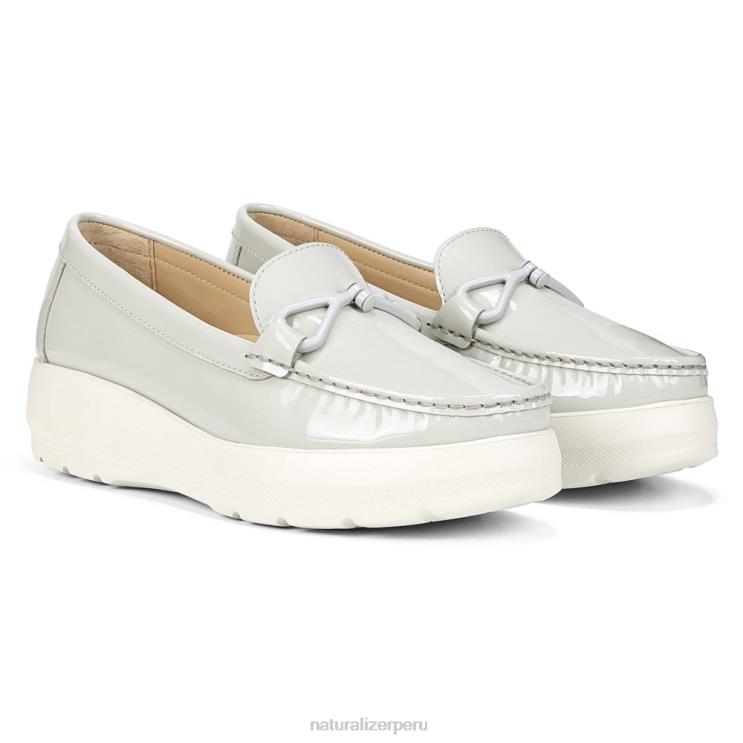 mujer Naturalizer cuero gris mocasín luanna RTZ4T39
