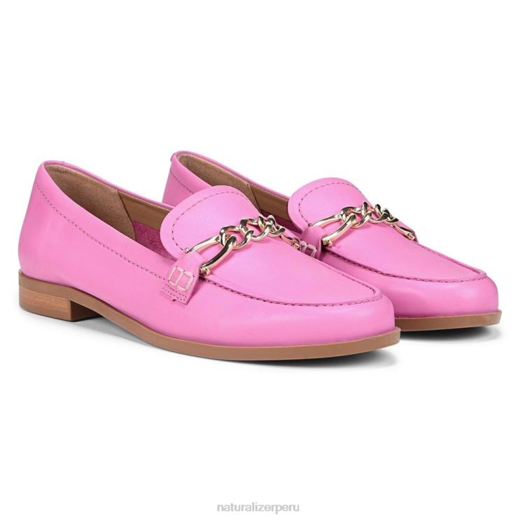 mujer Naturalizer cuero rosa rosa salvaje mocasín aserrador RTZ4T405