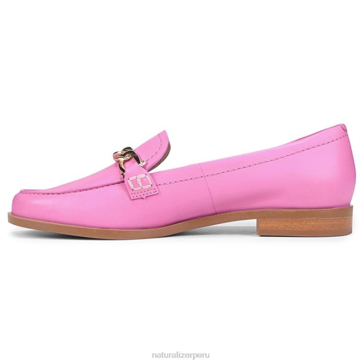 mujer Naturalizer cuero rosa rosa salvaje mocasín aserrador RTZ4T405