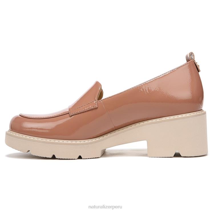 mujer Naturalizer patente de avellana mocasines con suela dentada Darry RTZ4T167