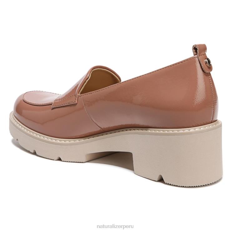mujer Naturalizer patente de avellana mocasines con suela dentada Darry RTZ4T167