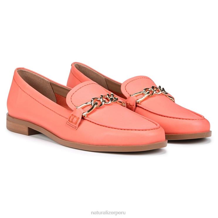 mujer Naturalizer piel de melocotón coral mocasín aserrador RTZ4T404