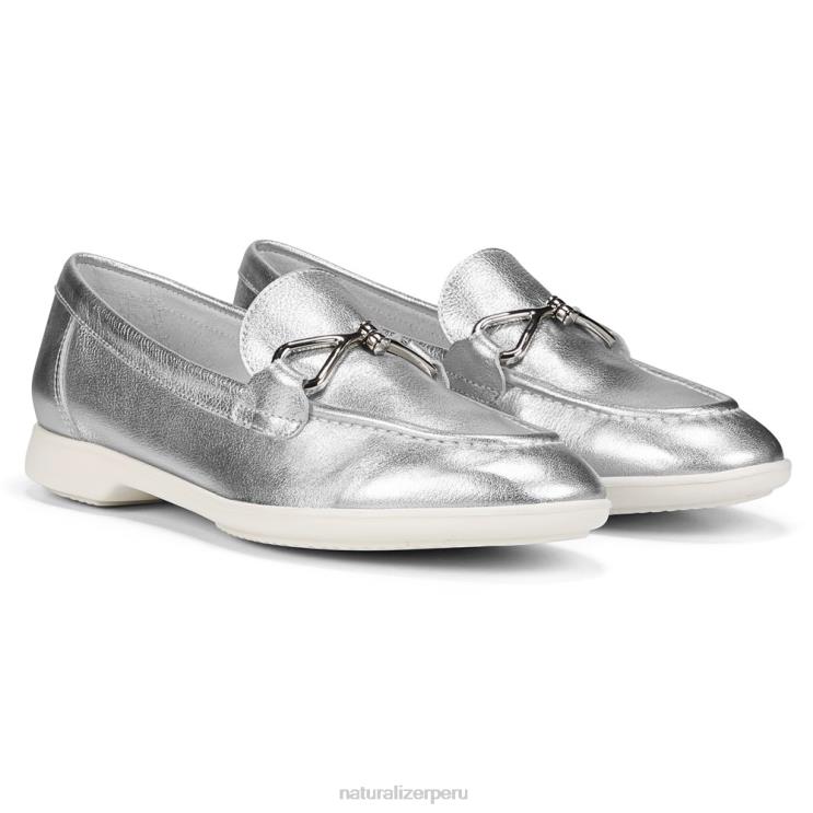 mujer Naturalizer plata mocasines sin cordones Ravenna RTZ4T76