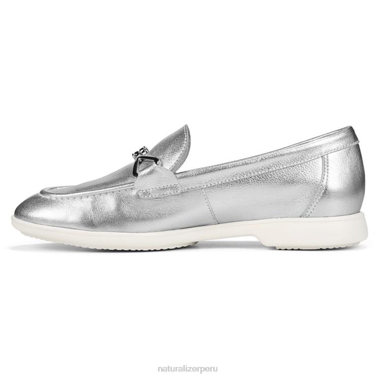 mujer Naturalizer plata mocasines sin cordones Ravenna RTZ4T76