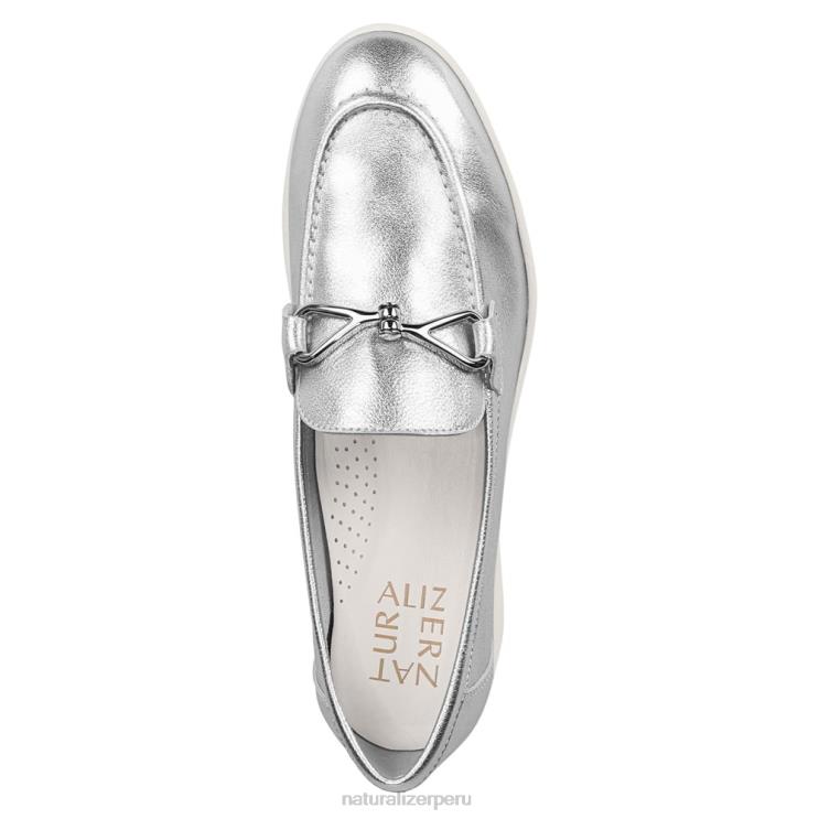 mujer Naturalizer plata mocasines sin cordones Ravenna RTZ4T76