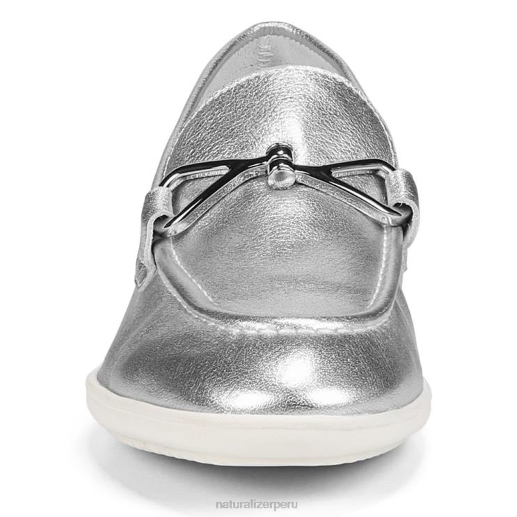 mujer Naturalizer plata mocasines sin cordones Ravenna RTZ4T76