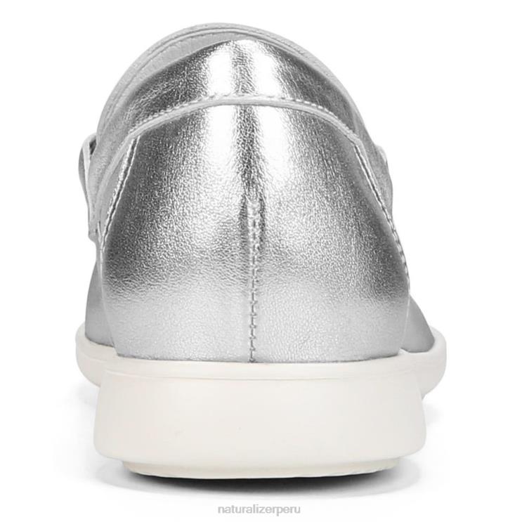mujer Naturalizer plata mocasines sin cordones Ravenna RTZ4T76
