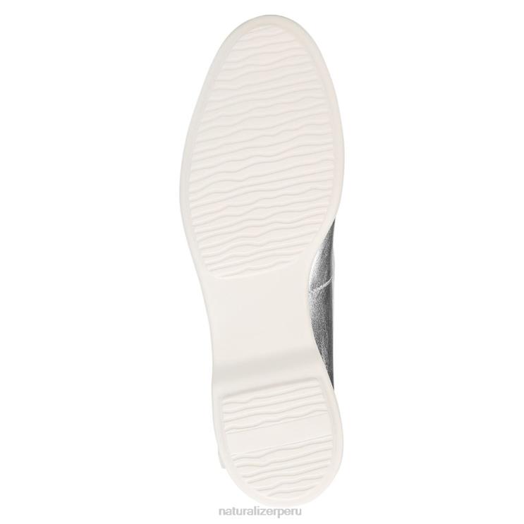 mujer Naturalizer plata mocasines sin cordones Ravenna RTZ4T76