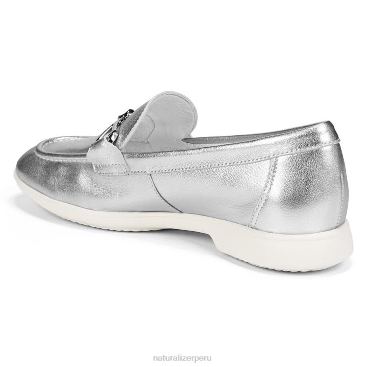 mujer Naturalizer plata mocasines sin cordones Ravenna RTZ4T76