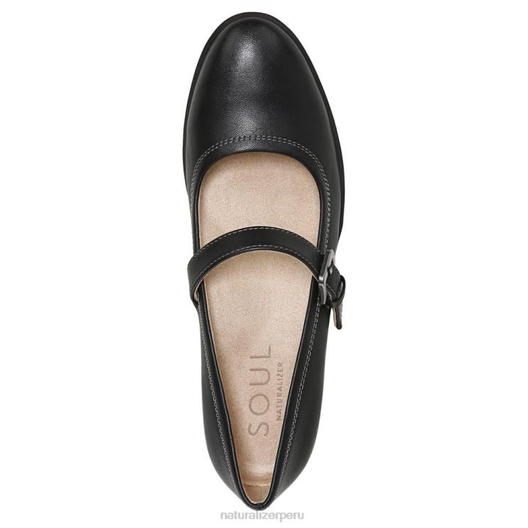 mujer Naturalizer sintético liso negro alma ramona merceditas planas RTZ4T347