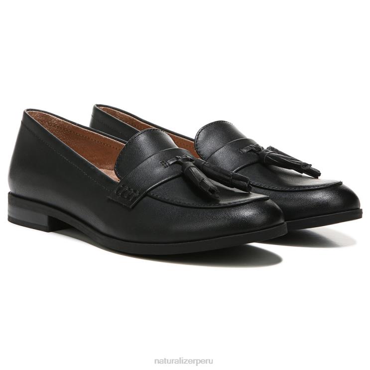 mujer Naturalizer sintético liso negro mocasín marco RTZ4T603