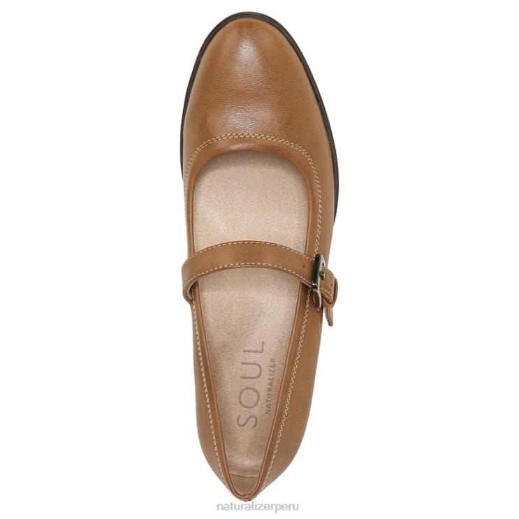 mujer Naturalizer té inglés marrón sintético alma ramona merceditas planas RTZ4T348