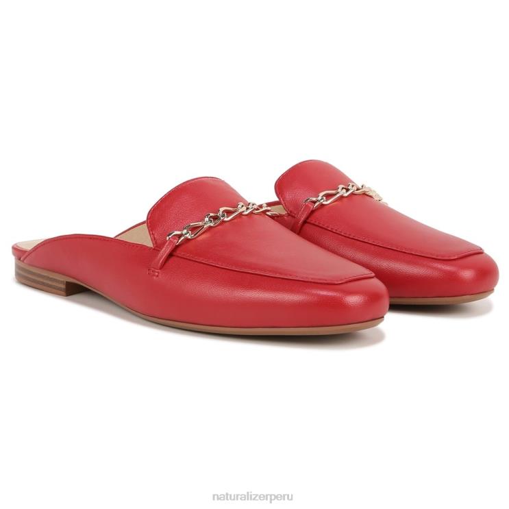 mujer Naturalizer cuero rojo carmesí emiline mula RTZ4T60