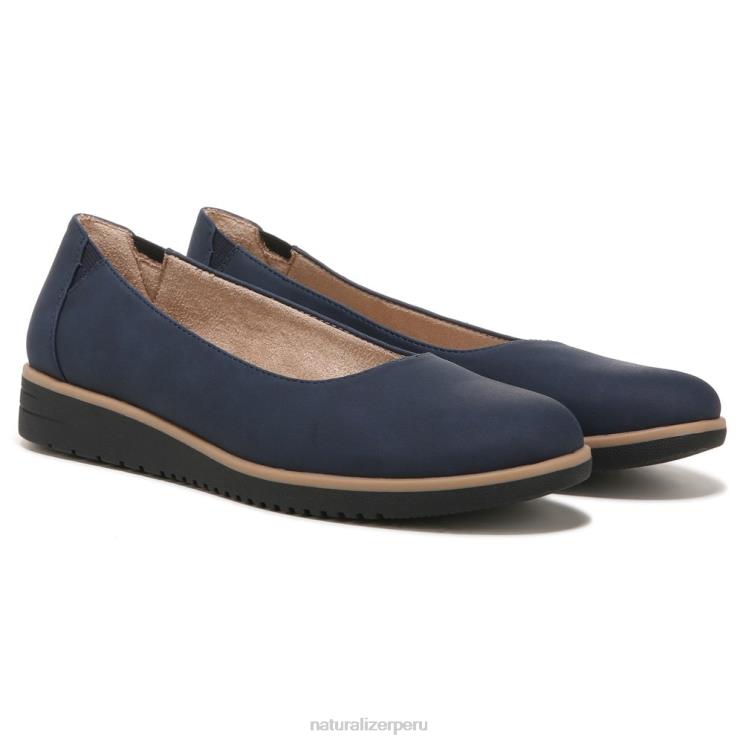 mujer Naturalizer azul marino sintético alma idea bailarina plana RTZ4T366