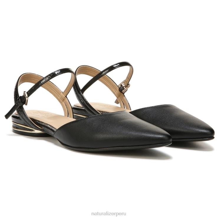 mujer Naturalizer charol negro blaise plano RTZ4T549